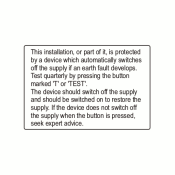CL7550TEST - 75 x 50mm Supply Test Colour Polypropylene Label