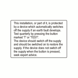 CL7550TEST - 75 x 50mm Supply Test Colour Polypropylene Label