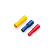 BFB40VR - Blue Female Bullet Connector for 4mm Bullet, Pack of 100