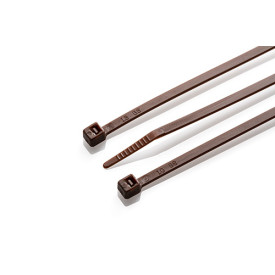 HFC140-BRN-C - 140 x 3.6mm Brown Cable Tie - Pack of 100