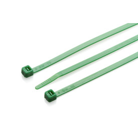 200 x 4.8mm Green Cable Tie - Pack of 100