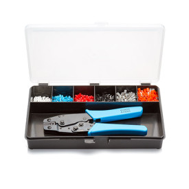 KIT-CEF1F - Cord End Ferrule Kit, Crimp Tool and Assorted French Terminals