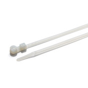 MT300-NAT-C - 305 x 7.6mm Natural Screw Mount Cable Tie, Pack of 100