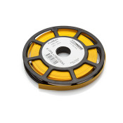 PPA+090-Y - 9.0mm Yellow Self Adhesive Marker Strip, 10m Disc