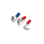 BPB63VR - Blue Piggy Back Connector for 6.3mm Tab, Pack of 100