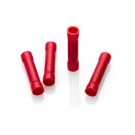 RBC4 - Red Butt Connector 4.0mm, Pack of 100