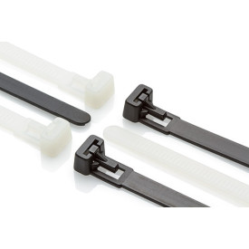 HFCR300H-NAT-C - 300 x 7.6mm Releasable Natural Cable Tie - Pack of 100