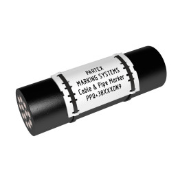 PPQ+38060DN9 - Flat Cable Marking Profile, 60x38mm, White, 330 Pieces