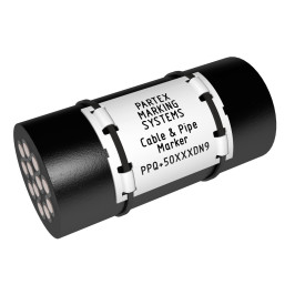 PPQ+50100DN9 - Flat Cable Marking Profile100x50mm, White, 200 Pieces