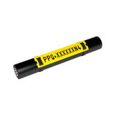 PPQ+10040DN4 - Flat Cable Marking Profile, 40x10mm, Yellow, 500 Pieces
