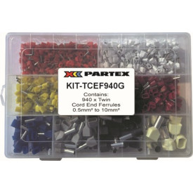 KIT-TCEF940-G - 3 or More Kits, Twin Ferrule Kit (German), from 0.5mm² to 10mm²