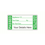 SL5025PATP - 50 x 25mm PAT Passed Polypropylene Label - Select Quantity From Dropdown