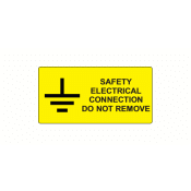 SL5025SEC - 50 x 25mm Safety Electrical Connection Polypropylene Label