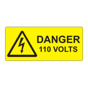 EL8035D - 80x35mm, Danger Engraved Laminate Label, Pack of 10