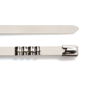 SSTZ2316H - 200 x 7.9mm Heavy Duty Stainless Steel Spring Cable Tie, Pack of 100