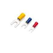 BS32N - Blue Spade Terminal to fit 3mm Stud (Narrow), Pack of 100