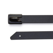 SSTC2316H - 200 x 7.9mm Heavy Duty Stainless Steel Cable Tie (Polyester Coated), Pack of 100