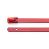 SSTRC2316 - 200 x 4.6mm Red Stainless Steel Cable Tie, Pack of 100