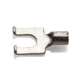 UBFS43 - Uninsulated Flanged Spade to fit 4mm Stud, Conductor Size 1.5-2.5mm, Pack of 100