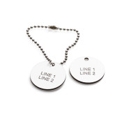 EL30VTVAR - 30mm Valve Tag Laser Laminate Label with Custom Text, 1 Label