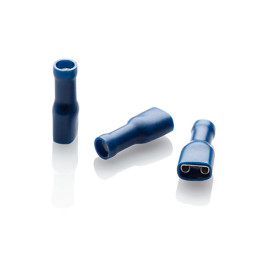 BF66FIVR - Blue Fully Insulated Female Push-On for 6.3mm Tab, Pack of 100