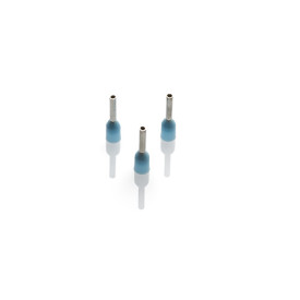 CEF025G-C - 0.25mm Cord End Ferrule, Light Blue, 100 Pieces