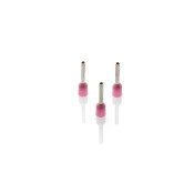 CEF034F-C - 0.34mm Cord End Ferrule, Pink, 100 Pieces
