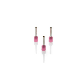 CEF034F-C - 0.34mm Cord End Ferrule, Pink, 100 Pieces