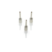 CEF508F-C - 0.5mm Cord End Ferrule, White, 100 Pieces