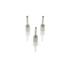 CEF508F-C - 0.5mm Cord End Ferrule, White, 100 Pieces