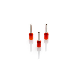 CEF508G-C - 0.5mm Cord End Ferrule, Orange, 100 Pieces
