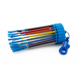 MDH20-CC - Cable Marker Keyring, PA1 (Size C) Colour Coded