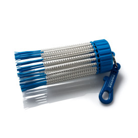 MDH20-BW - Cable Marker Keyring, PA1 (Size C) Black on White