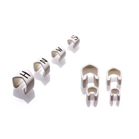 PC20-BW - Size 3.0 - 4.0mm, Black on White