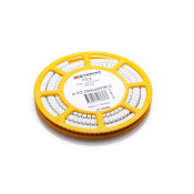 PZ2-CBW - (Size D) Straight Cut, Black on White, Compactadisc