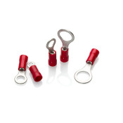 RR84 - Red Ring Terminal to fit 8mm Stud, Pack of 100