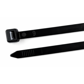 HFC150H-BLK-C - 150 x 7.6mm Black Heavy Duty Cable Tie - Pack of 100