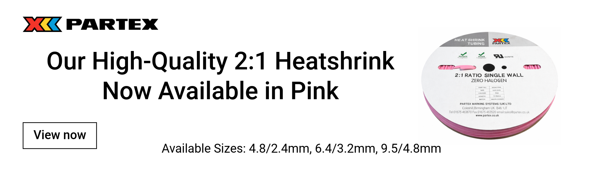 Pink heatshrink