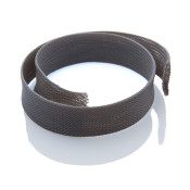 SUP25-CMGRY - 25mm Grey Braided Cable Sheathing, 100m Roll