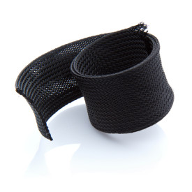 SUP40-CMBLK - 40mm Black Braided Cable Sheathing, 100m Roll