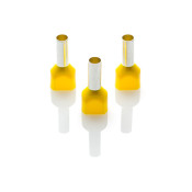 TCEF614F-C - 6mm Twin Cord End Ferrule, Yellow, Pack of 100