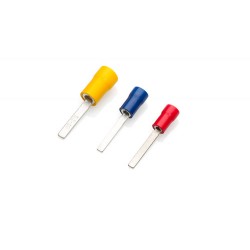Yellow Hooked Blade Terminal 4.6mm Blade, Pack of 100