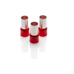 95mm Cord End Ferrule, Red French Type, Pack of 100