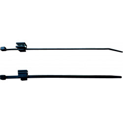 UV Resistant 200x4.8mm Edge Clip Cable Tie, Pack of 100
