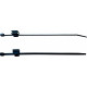 ECT200UVB - UV Resistant 200 x 4.8mm Edge Clip Cable Tie, 20 or More Packs