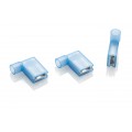 Blue Insulated Flag Terminals, Pack of 100