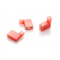 Red Insulated Flag Terminals, Pack of 100