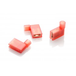 Red Insulated Flag Terminals, Pack of 100