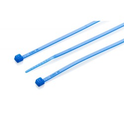 200mm x 3.6mm Blue Cable Tie, Pack of 100