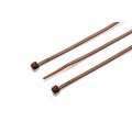 100mm x 2.5mm Brown Cable Tie, Pack of 100